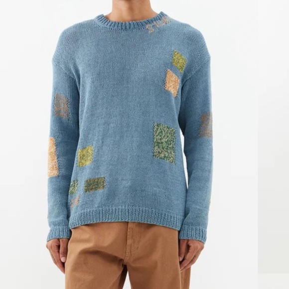 story mfg Other - Story MFG. Spinning Patchwork Organic-cotton Sweater